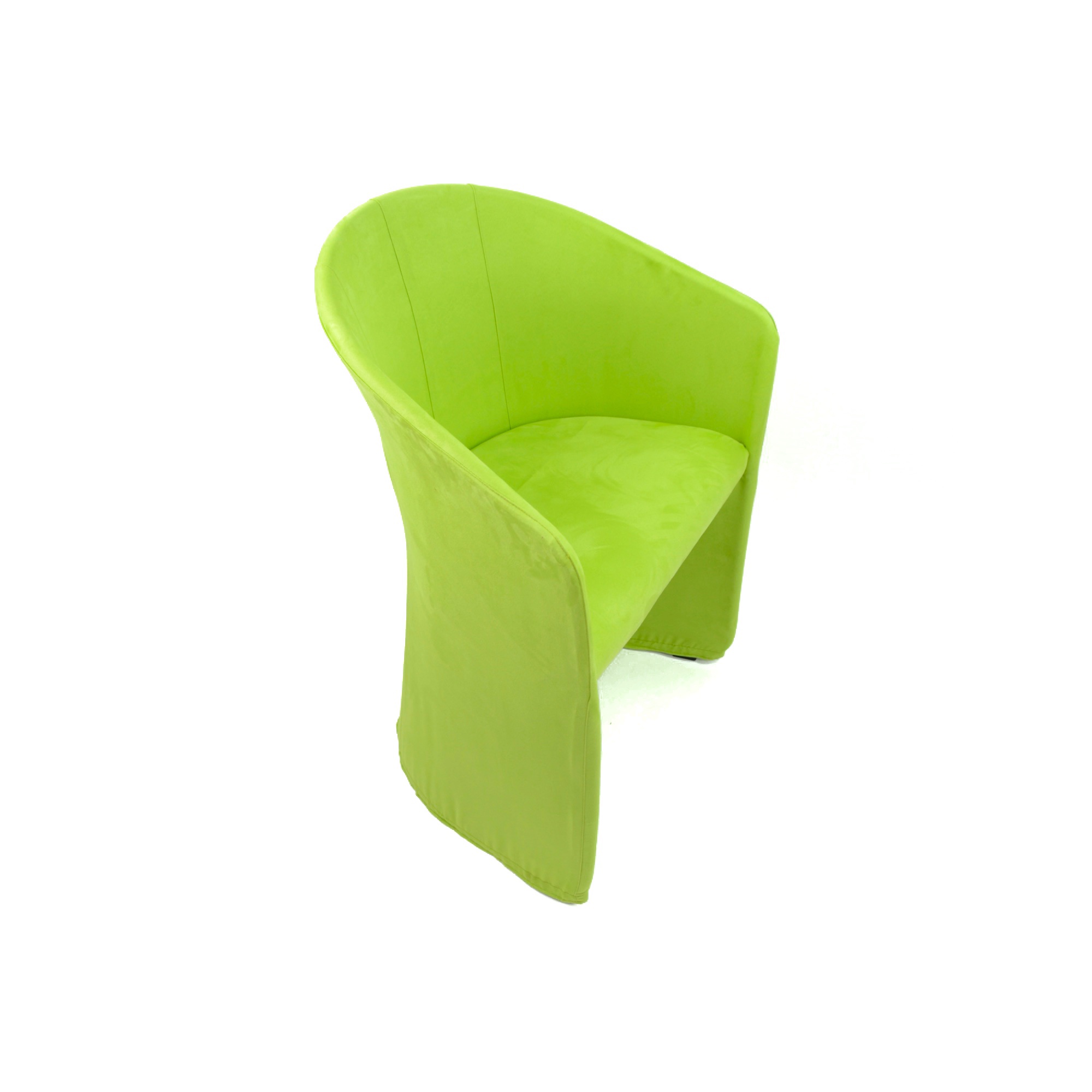 Photo de Housse verte clair pour chaise en tissu style fauteuil Event