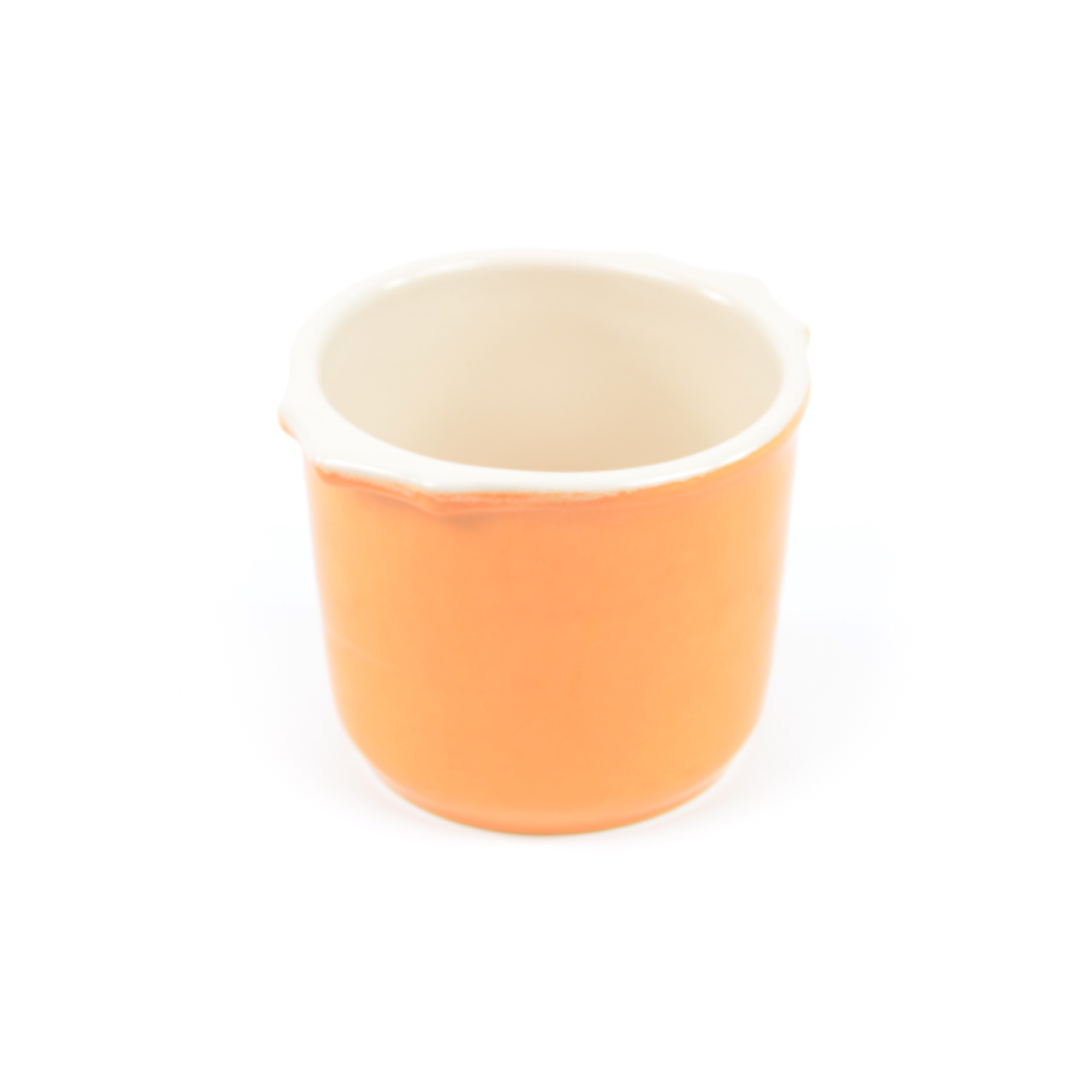 Photo de Pot décoratif en céramique orange