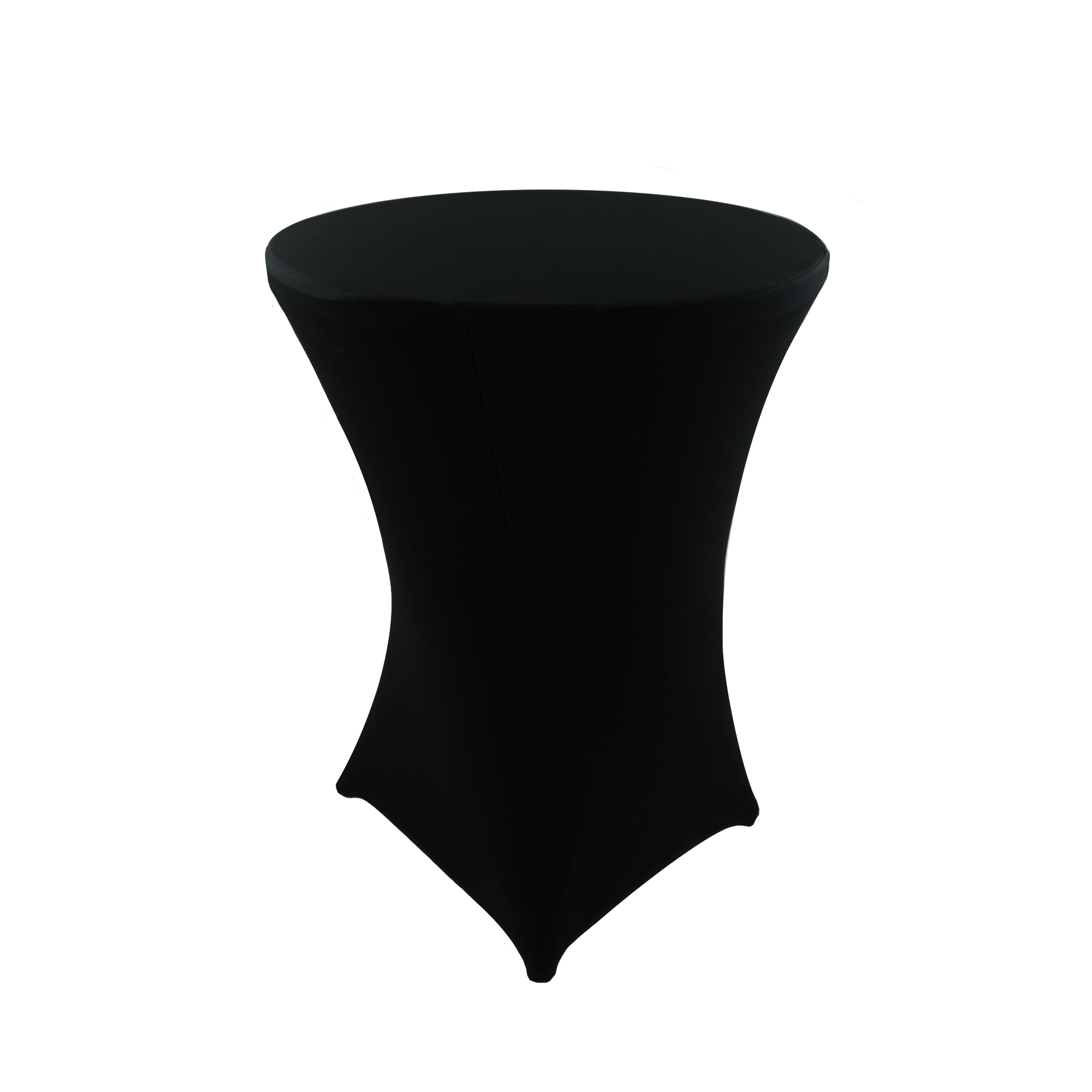 Photo de Housse noire pour table haute diamètre 80 cm