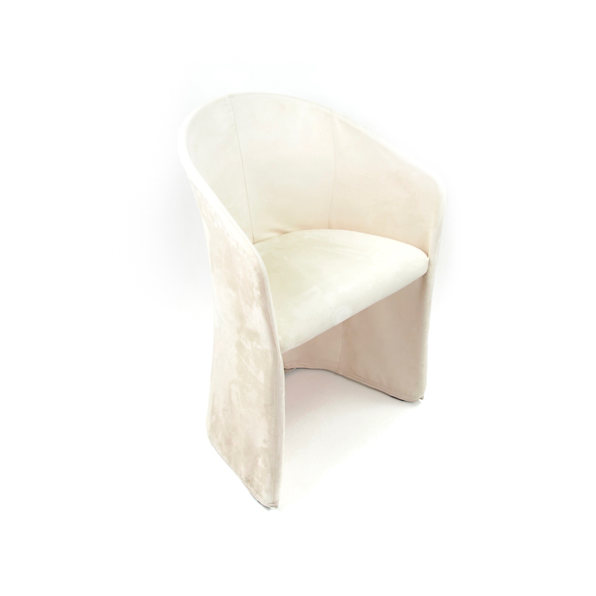 Photo de Housse beige pour chaise en tissu style fauteuil Event